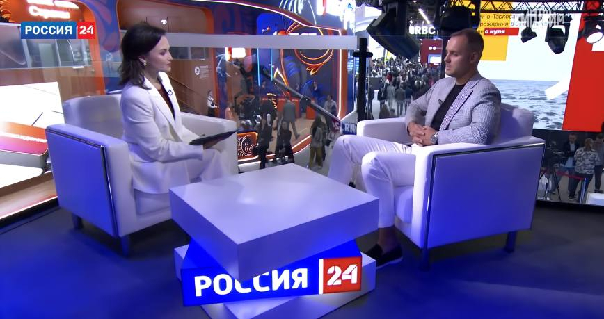 Intelion на ПМЭФ-2025: интервью для телеканала «Россия 24»