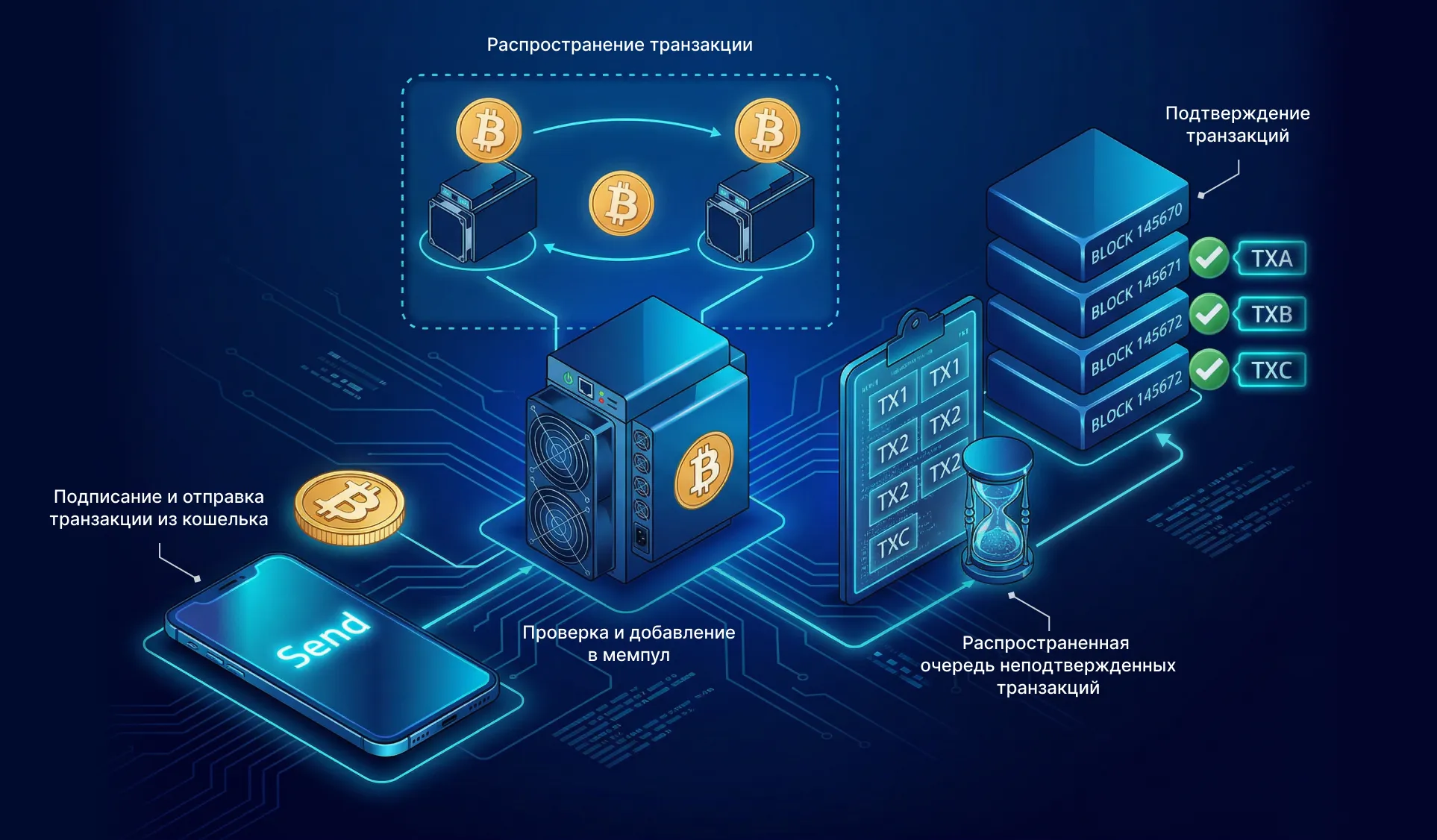 Схема работы мемпула